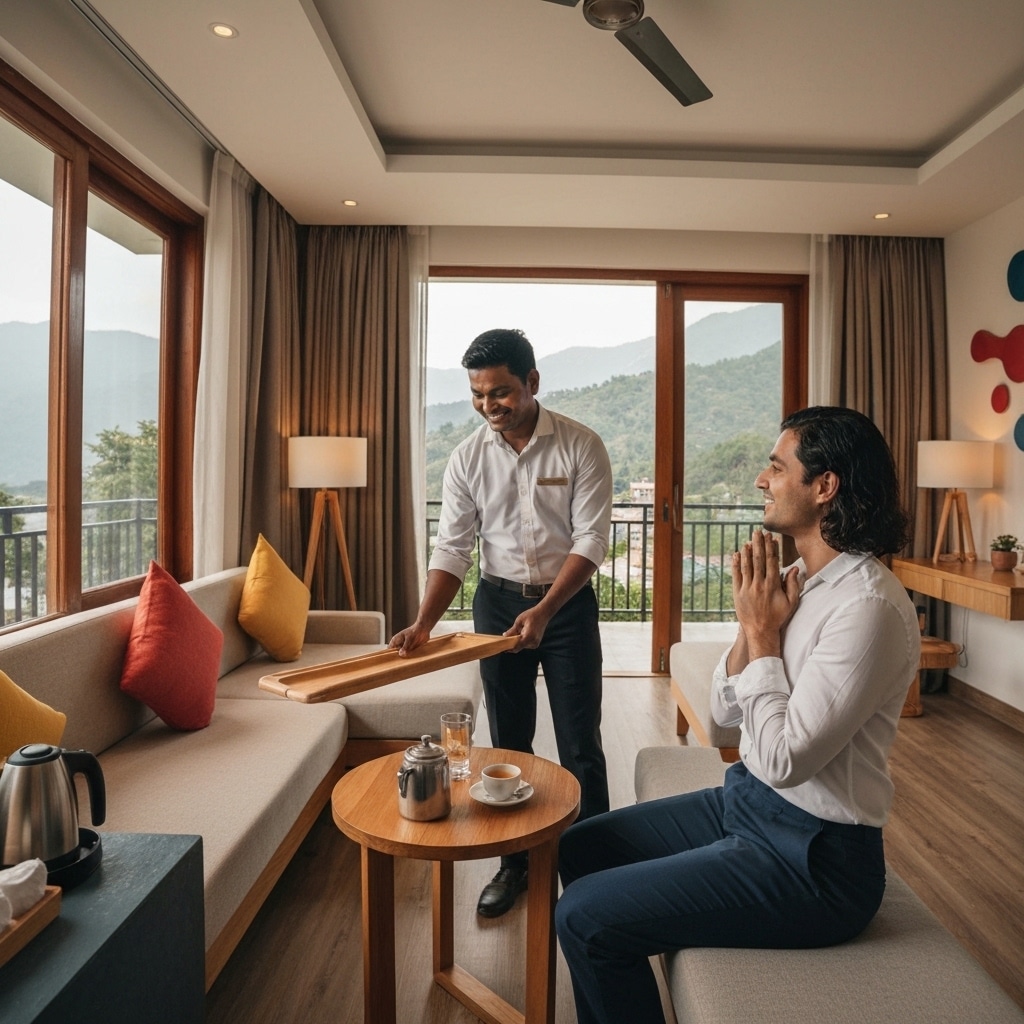 The Art of Hospitality: Room Service at Mountain View Hotel